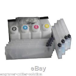 Mutoh Bulk Ink System Continuous for Mutoh Printers - 4 Bottles, 8 Cartridges