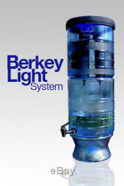 NEW BERKEY LIGHT Water Filter System with Bottle & PF-2