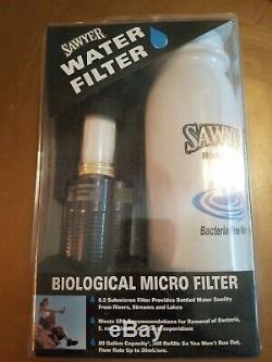 NEW Sawyer SP3401O Portable Water Filter Filtration System Bottle