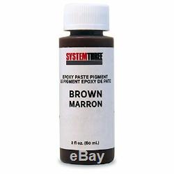 NEW System Three 3202A04 Brown Paste Pigment Coating, 2 oz. Bottle FREE2DAYSHIP