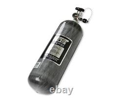 NOS 12 lb Nitrous Bottle with Carbon Fiber Finish & Super Hi Flo Valve