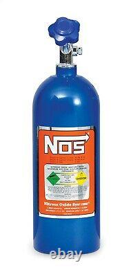 NOS 14730NOS Nitrous Bottle Electric Blue Finish Hi-Flow Valve 5 lb