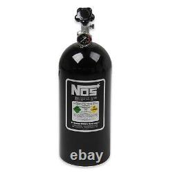 NOS 14745BNOS Nitrous Bottle, 10 Pound, with Gauge, Black