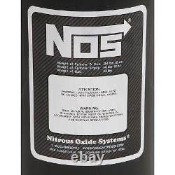 NOS 14745BNOS Nitrous Bottle, 10 Pound, with Gauge, Black