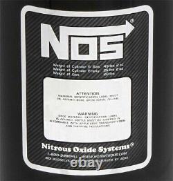 NOS 20 lb Nitrous Bottle with Black Finish & Super Hi Flo Valve With Gauge
