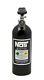 Nos 5 Lb Nitrous Bottle With Black Finish & Super Hi Flo Valve With Gauge