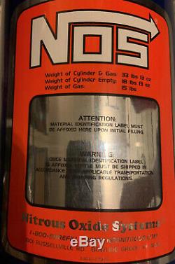 NOS Nitrous Oxide System 14750 15lbs Bottle 16340 High Flow Valve