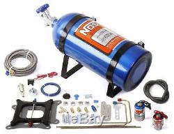NOS Nitrous Oxide System, Cheater, Wet, 150-250 hp, 10 lb. Bottle, Blue, Square