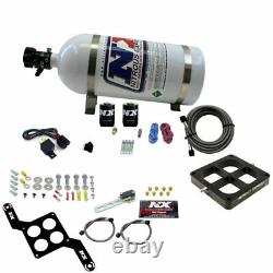 NX Single Entry Billet Crossbar Nitrous Plate System 100-500HP With 10LB Bottle