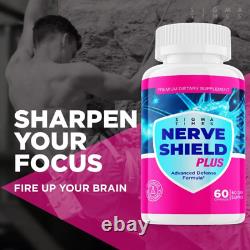 Nerve Shield plus Pills Nervous System Supplements 2 PACK, 2 Month Supply
