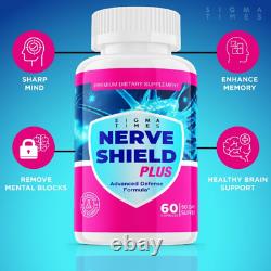 Nerve Shield plus Pills Nervous System Supplements 2 PACK, 2 Month Supply