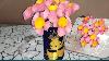 New Bouquet Guldasta Made From Plastic Bottles Vase Flower Idea Waste Bottle Reuse Idea Lockdown