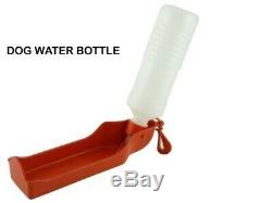 New Dog Water Bottle With Attached Bowl Locking System / No Drip & No S