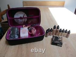 New Luminess Air Airbrush System & 9 New Bottles Of Makeup + New Lip Eye Compact