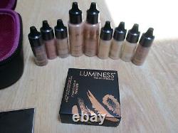 New Luminess Air Airbrush System & 9 New Bottles Of Makeup + New Lip Eye Compact