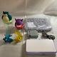 New Nintendo 2ds Ll Console White X Lavender Charger Phone Stand Pouch Bottle