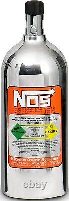 New Nos Nitrous Bottle With Mini Hi-flo Valve, Polished, 2.5 Lbs, 11.5 Length
