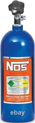 New Nos Nitrous Bottle With Super Hi-flo Valve, Blue, 2.5 Lbs, 16.75 Length