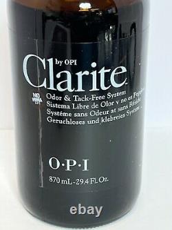 New Sealed OPI Clarite Odor & Tack Free System LARGE BOTTLE 870 ml / 29.4 fl oz