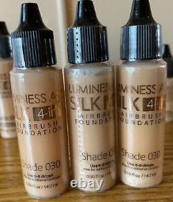 Nib New Luminess Air Airbrush Makeup System & 9 Unopened Bottles Of Makeup