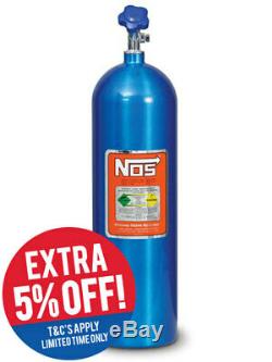 Nitrous Oxide Systems NOS Nitrous Bottle 15-Lb, (Electric Blue) 27 (14750NOS)