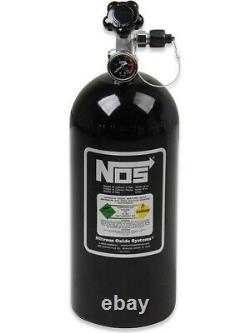 Nitrous Oxide Systems Nitrous Bottle 10-lb. With Racer Safety Black (14745B-TPI)