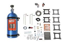 Nos Cheater Nitrous System, 2x4 Holley 4bbl, Blue, 10 Lb Bottle, 150-250 HP