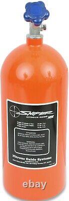 Nos Nitrous Bottle With Super Hi-flo Valve, Orange, 10 Lbs, 21 Length, 7 Diameter