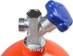 Nos Nitrous Bottle With Super Hi-flo Valve, Orange, 10 Lbs, 21 Length, 7 Diameter