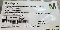 NovaSeptum Sterile Multi Sampling Systems 5 Port 60 mL Bottles 1874-80060 C5S2