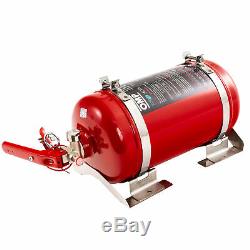 OMP Black Collection 4.25L Mechanical Steel Bottle Fire Extinguisher System Red