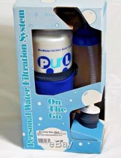 On the Go Personal Water Filtration System NEW Sport and Travel Bottle