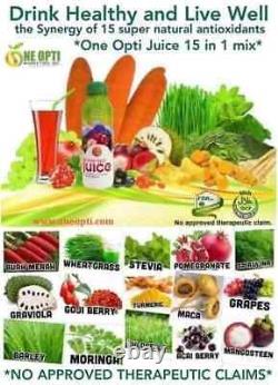 One Opti Juice 15 in 1 Boost Immune System Natural Organic 10 Bottles