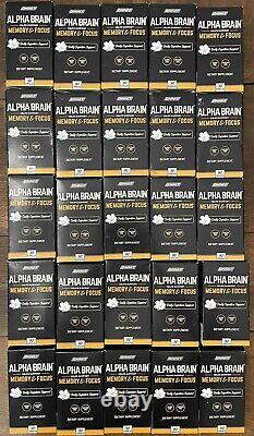 Onnit, Alpha Brain, Memory & Focus, Lot of 25 Bottles (2250 Count) Exp. 9/2024