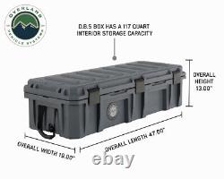 Overland Vehicle Systems D. B. S. Dark Grey 117 QT Dry Box With Wheels, Bottle Opener