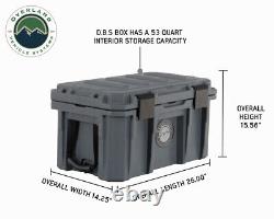 Overland Vehicle Systems D. B. S. Dark Grey 53 QT Dry Box With Wheels & Bottle Opener