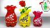 Plastic Bottle Flower Vase Easy Flower Vase Making At Home
