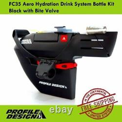 Profile Design FC35 Aero Hydration Drink System Bottle Kit Black with Bite Valve