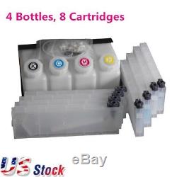 Roland Bulk Ink System-4 Bottles 8 Cartridges for Roland Mimaki Mutoh US Stock