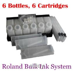 Roland Continous Bulk Ink System 6 Bottles, 6 Cartridges/set