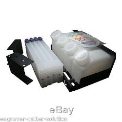 Roland Continuous Bulk Ink System FOR Mamaki Mutoh 4 Bottles, 4 Cartridges
