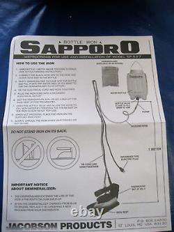 Sapporo SP-527 Gravity Feed Water Bottle Steam Iron