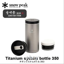 Snow peak cold storage can holder Limited titanium system bottle 350 FES-181