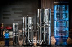 TRAVEL BERKEY Water Filter System with 2 Black Elements Filters and Sport Bottle