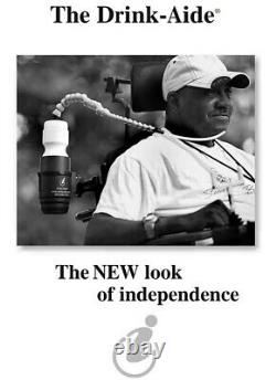 The Drink-Aide New Look of Independence Wheel Chair Water Bottle Mounting System