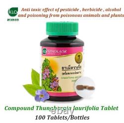 Thunbergia Laurifolia Thai Herb Compound Tablet Antipyretic Detox Toxic Poison