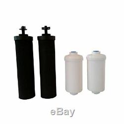 Travel Berkey filter system with 2 Black & 2 PF-2 filters & 1 Berkey Sports Bottle