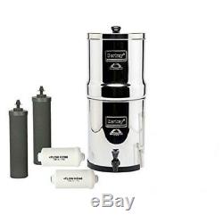 Travel Berkey filter system with 2 Black & 2 PF-2 filters & 1 Berkey Sports Bottle