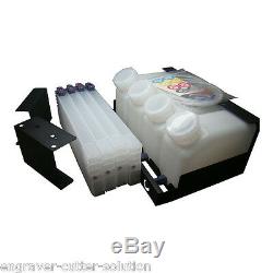 USA! Roland Continuous Bulk Ink System for Mimaki Mutoh 4 Bottles, 4 Cartridges