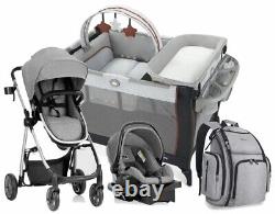 Unisex Baby Stroller Travel System Combo Playard Infant Bag New